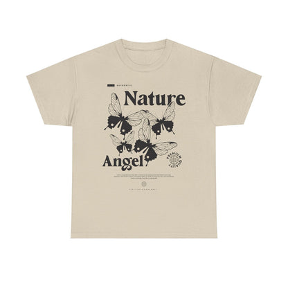Nature Angel Men's T-Shirt Bold Graphic Design, Butterflies, Inspirational Quote