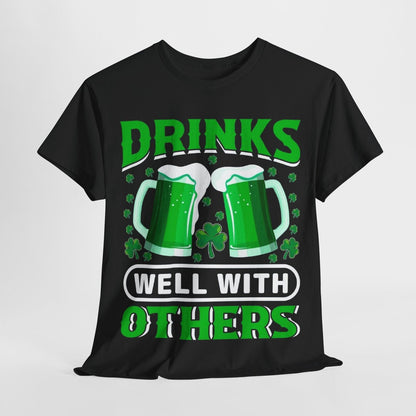 St Patricks Day Drinks Well  Men's  Graphic Cotton Funny T Shirt Tee Vintage