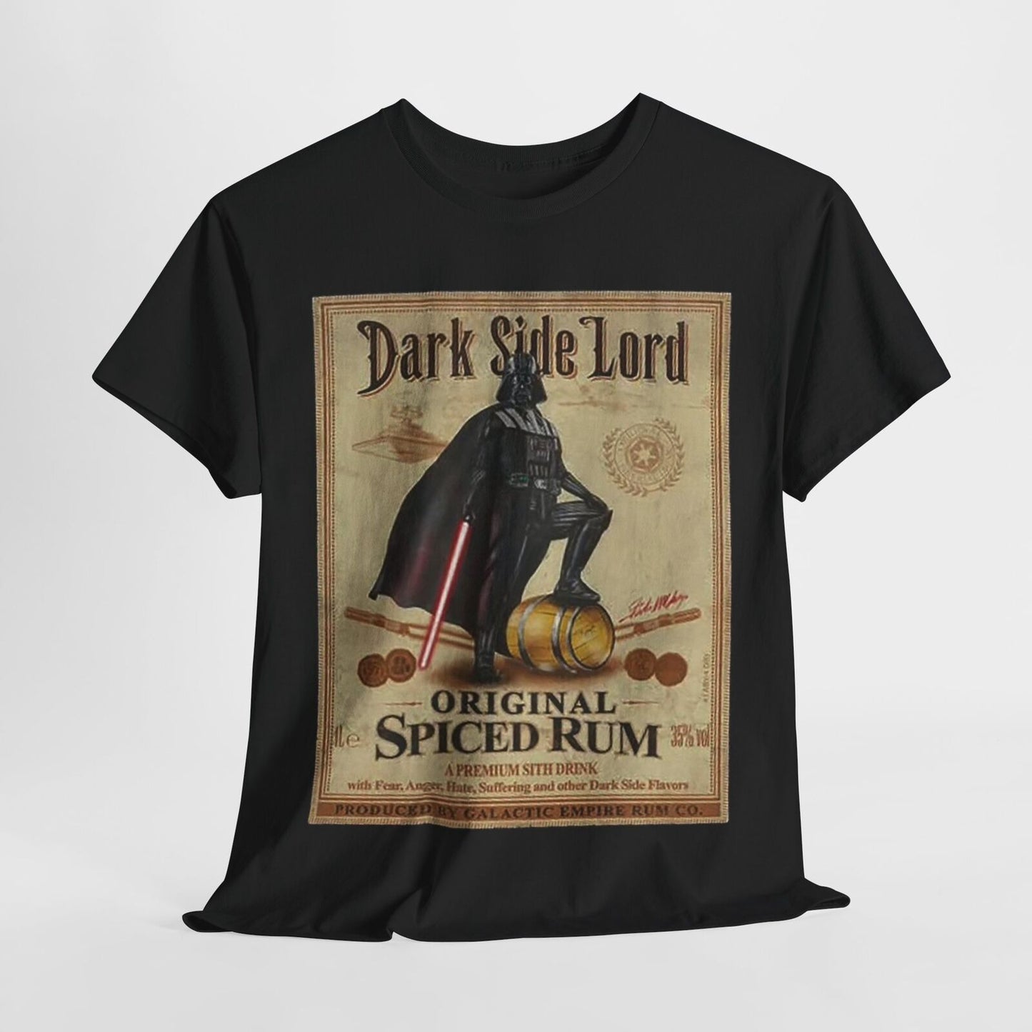 Epic Dark Side Lord Vintage T-Shirt Spiced Rum Design Darth Vader Galactic Flair
