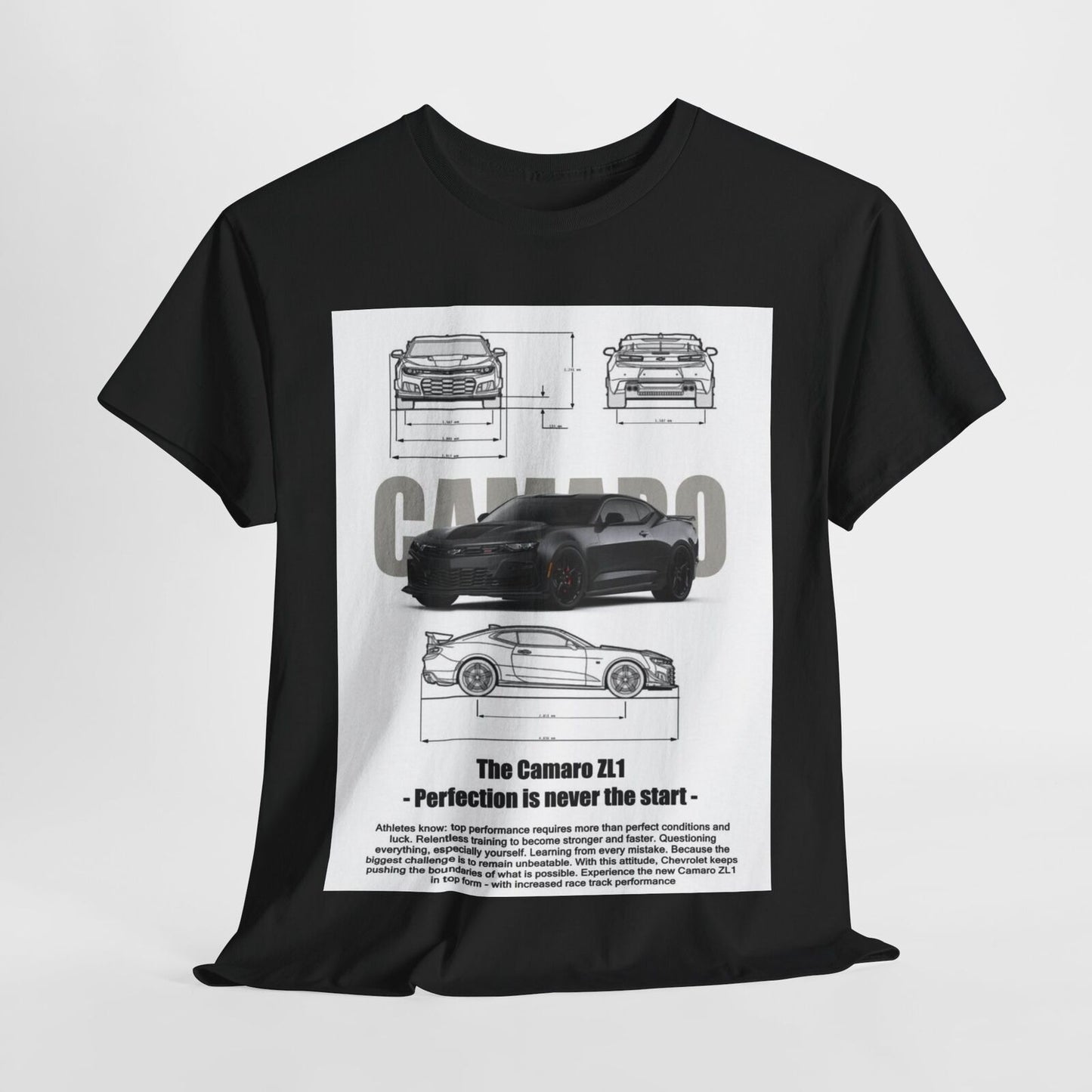 Chevrolet Camaro ZL1 Design Unisex T-Shirt for Men & Women Technical Apparel Tee