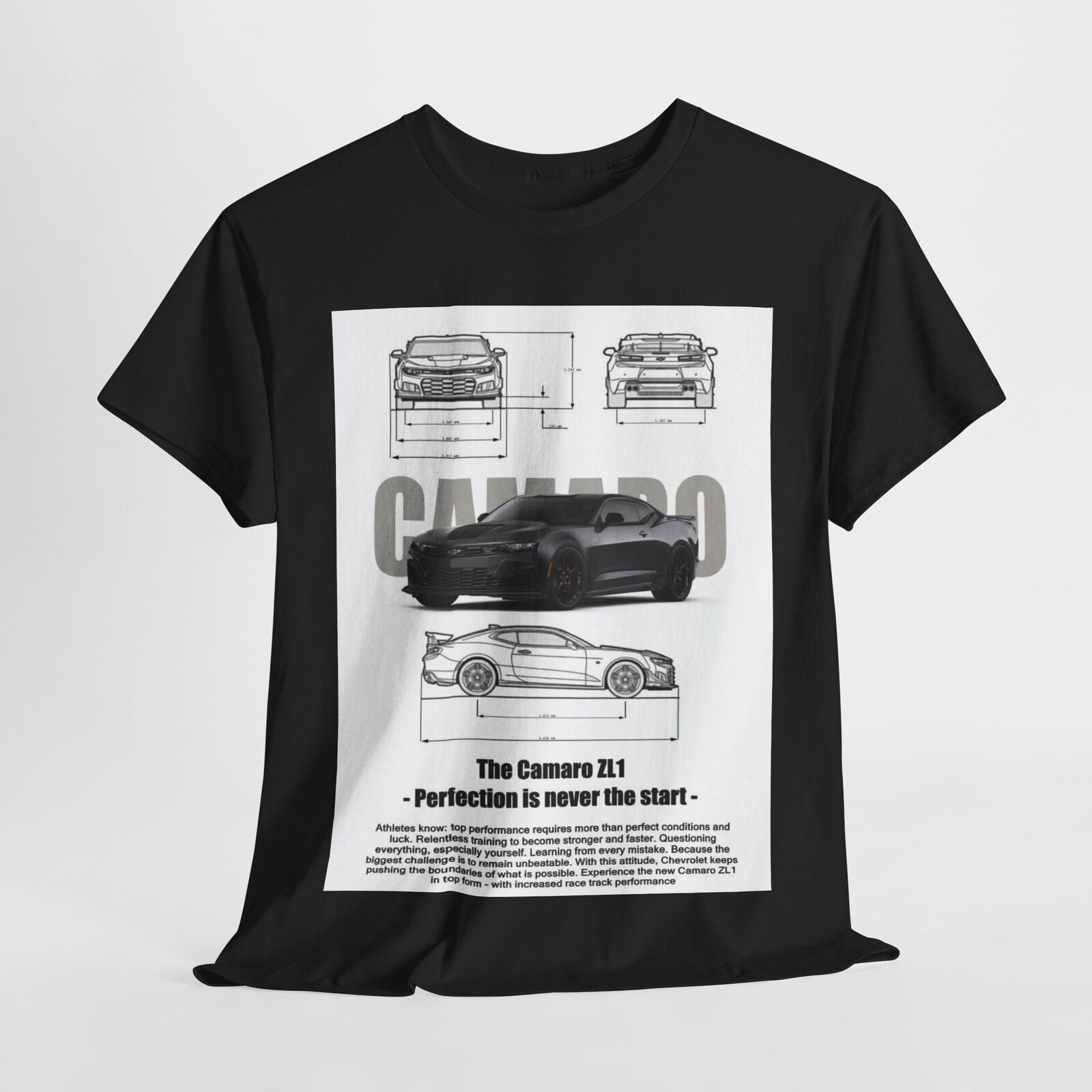 Chevrolet Camaro ZL1 Design Unisex T-Shirt for Men & Women Technical Apparel Tee