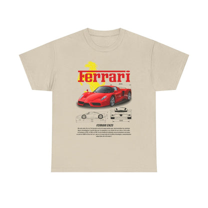Ferrari Enzo T-Shirt: Bold Sport Car Design & Iconic Logo for Automotive Fans!