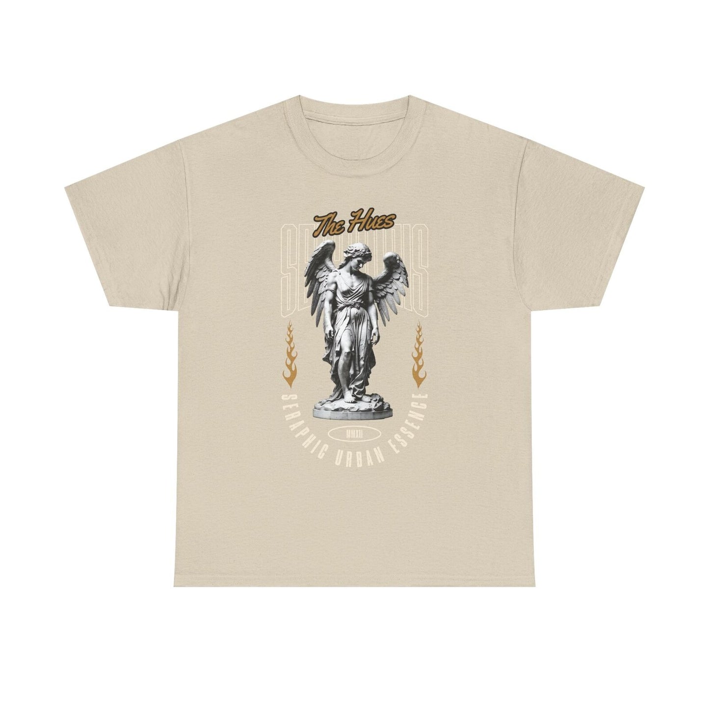 Men's Graphic T-Shirt with Winged Angel Urban Essence Statement, Stylish Fashion