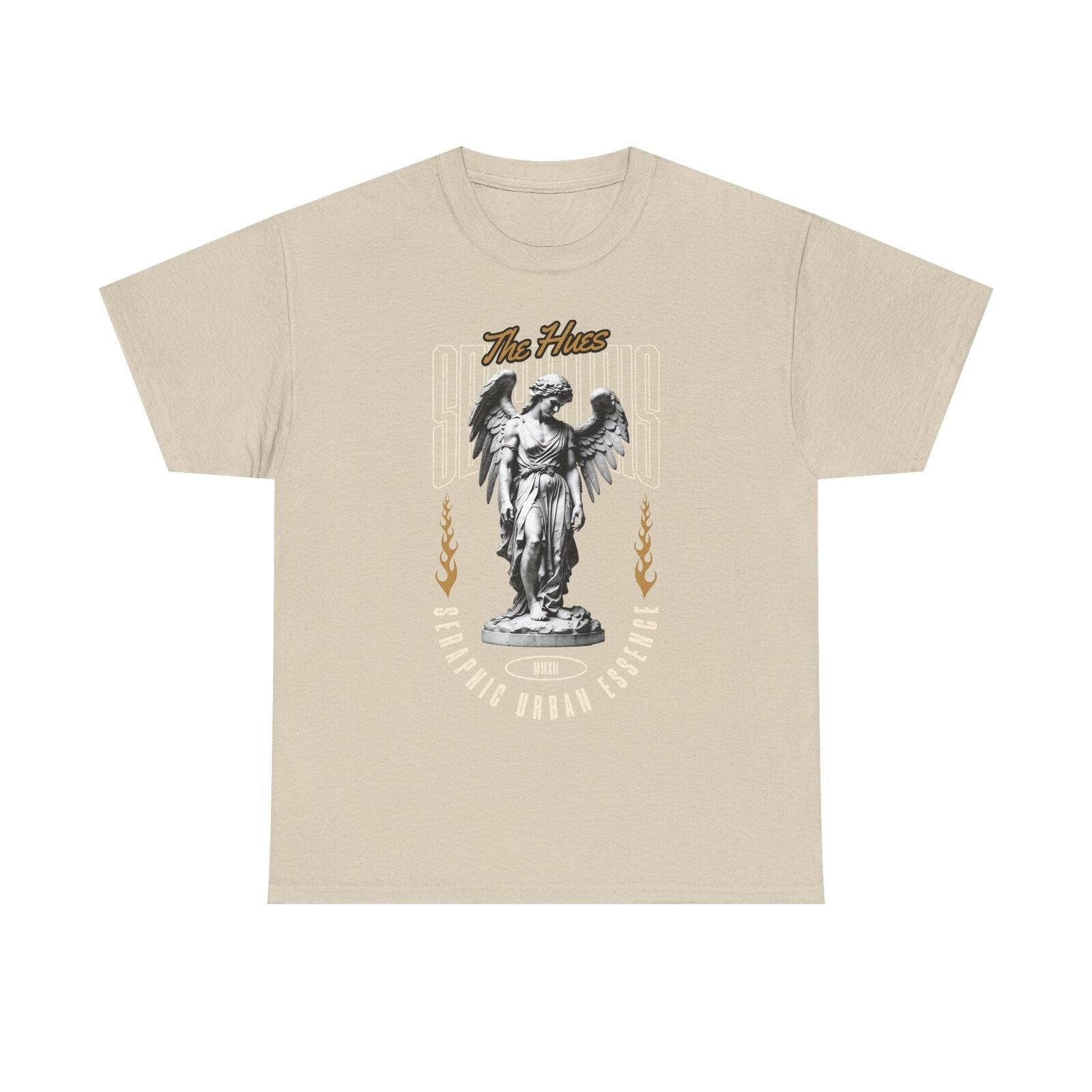 Men's Graphic T-Shirt with Winged Angel Urban Essence Statement, Stylish Fashion