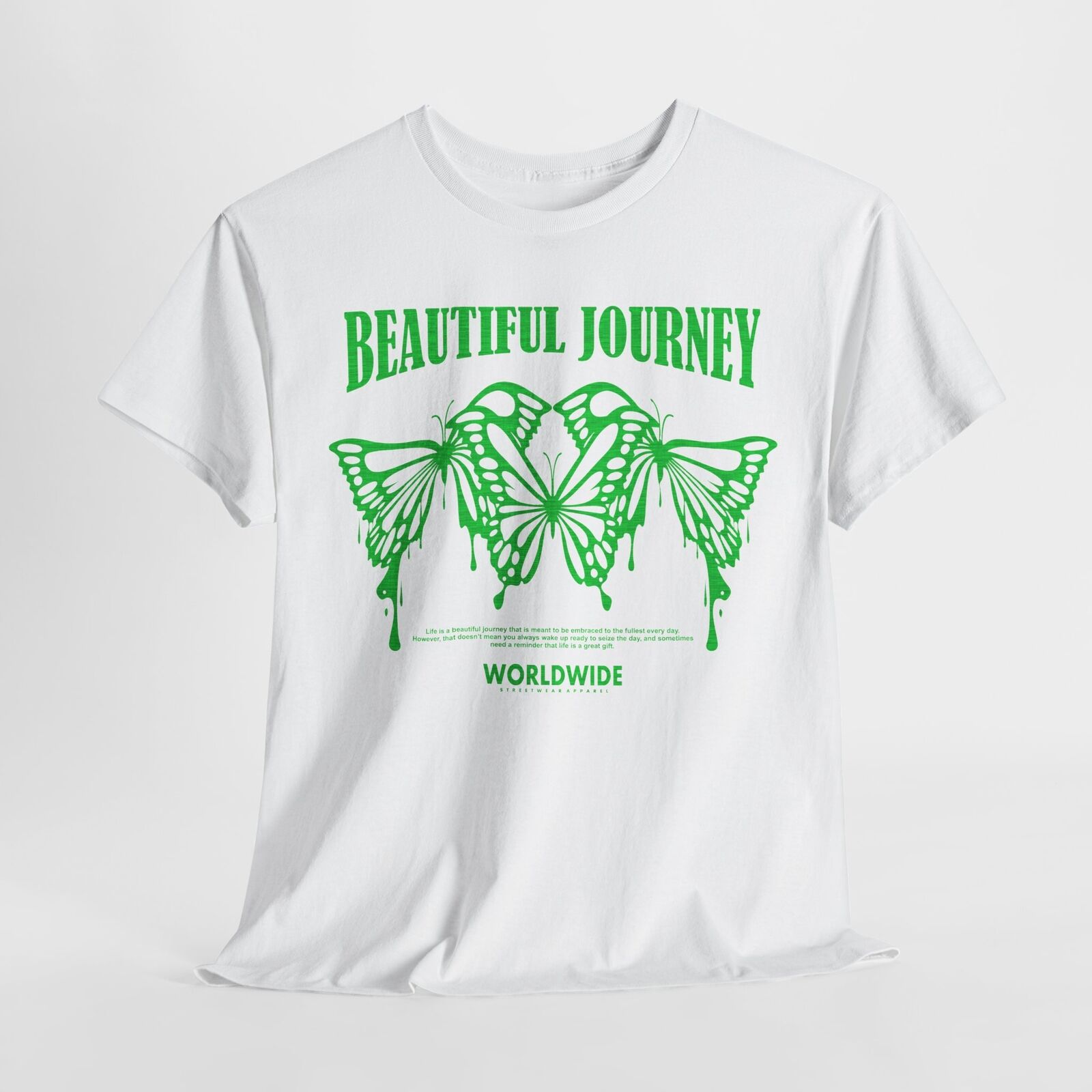 Beautiful Journey T-Shirt: Embrace Life with Stunning Graphic Butterflies Design