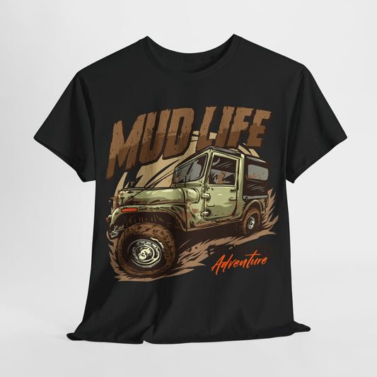 Vintage Off-Road Mud Life Men's T-Shirt Rugged Adventure Graphic Design Apparel