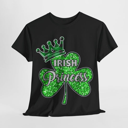 St Patricks Day Irish Princess Women's Graphic Cotton Funny T Shirt Tee Vintage