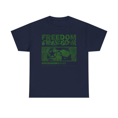 Stylish Freedom T-Shirt Skull Design, Glittery Effects, Limited Edition Apparel