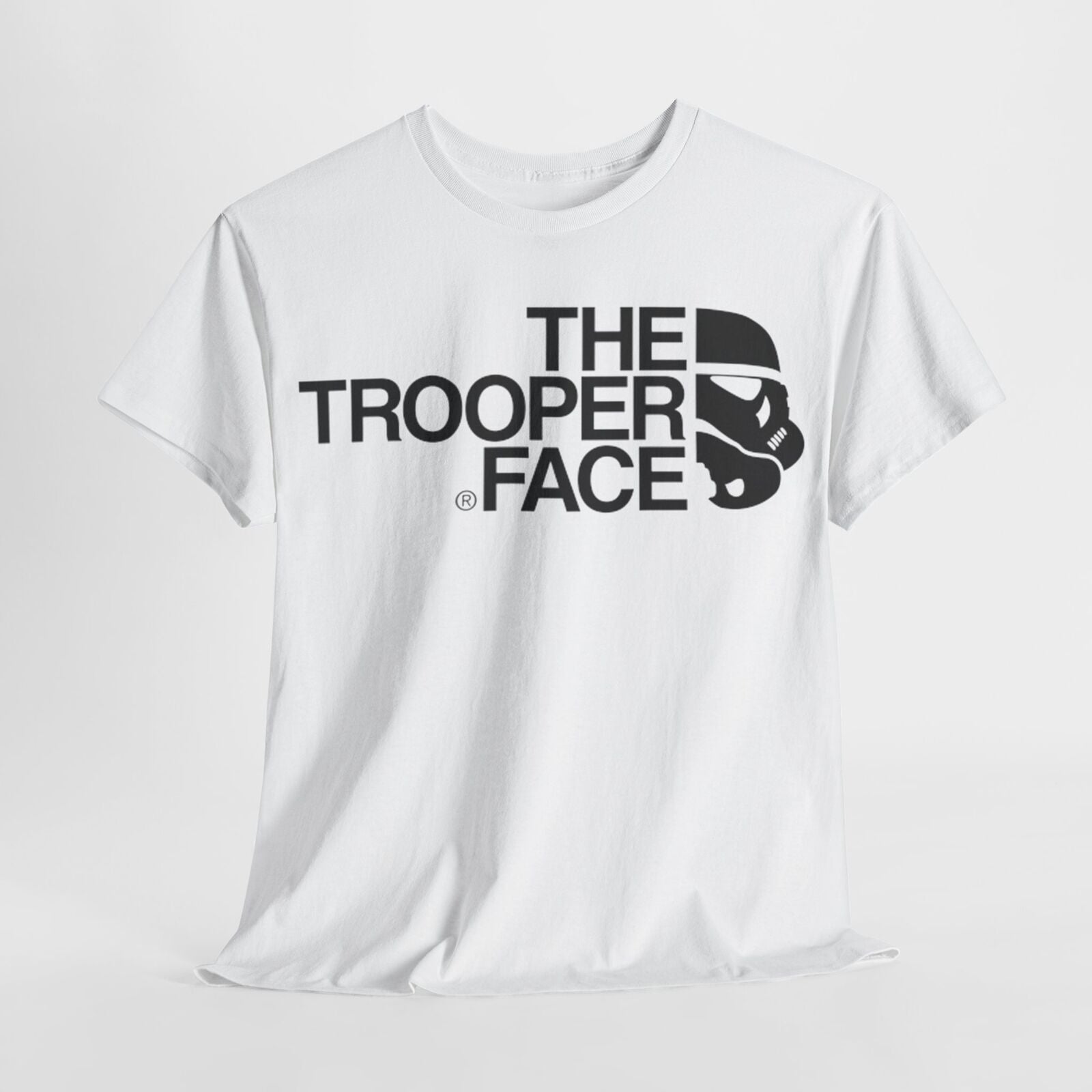 Epic 'TROOPER FACE' T-Shirt - Star Wars Stormtrooper Parody Design Unleashed!