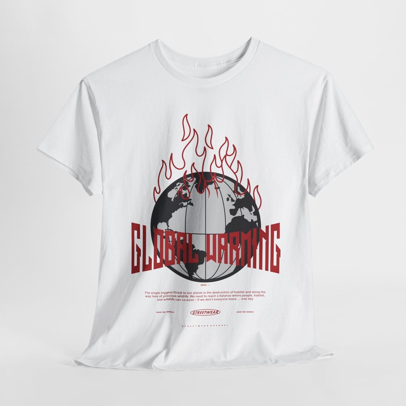Global Warming Awareness T-Shirt - Save the World Graphic Design Apparel