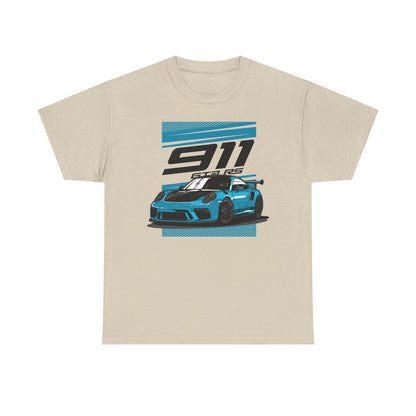 Dynamic Porsche 911 GT3 RS Graphic T-Shirt: Bold Racing Design for Car Lovers!