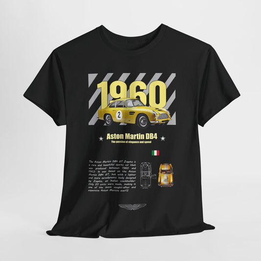Vintage Aston Martin DB4 GT Zagato T-Shirt Classic Car Art for Auto Enthusiasts!