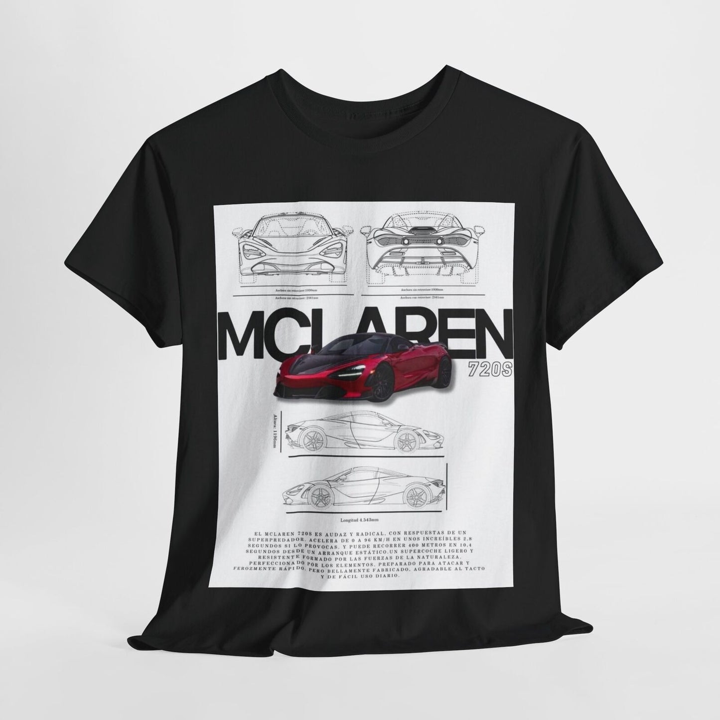 McLaren 720S  Design Unisex T-Shirt for Men & Women - Technical Apparel Tee
