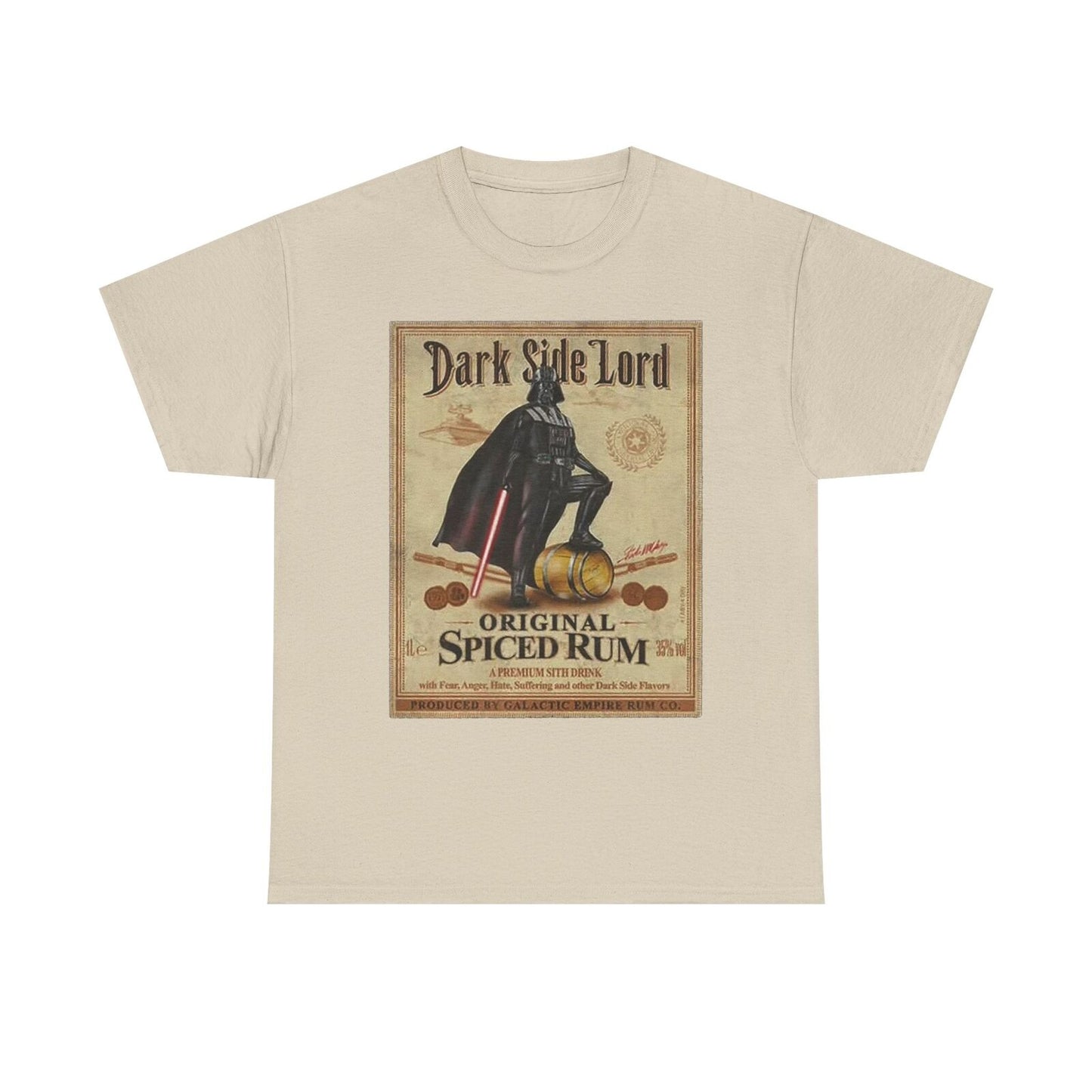 Epic Dark Side Lord Vintage T-Shirt Spiced Rum Design Darth Vader Galactic Flair