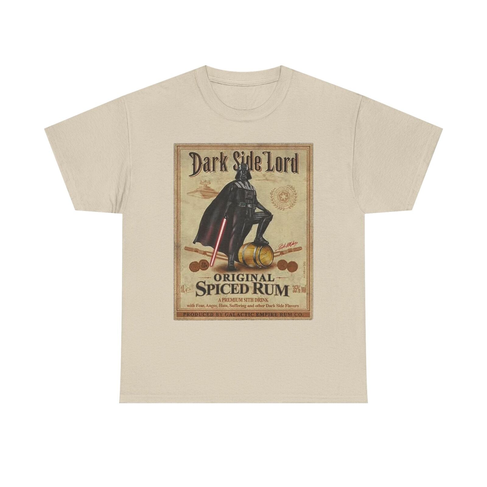 Epic Dark Side Lord Vintage T-Shirt Spiced Rum Design Darth Vader Galactic Flair
