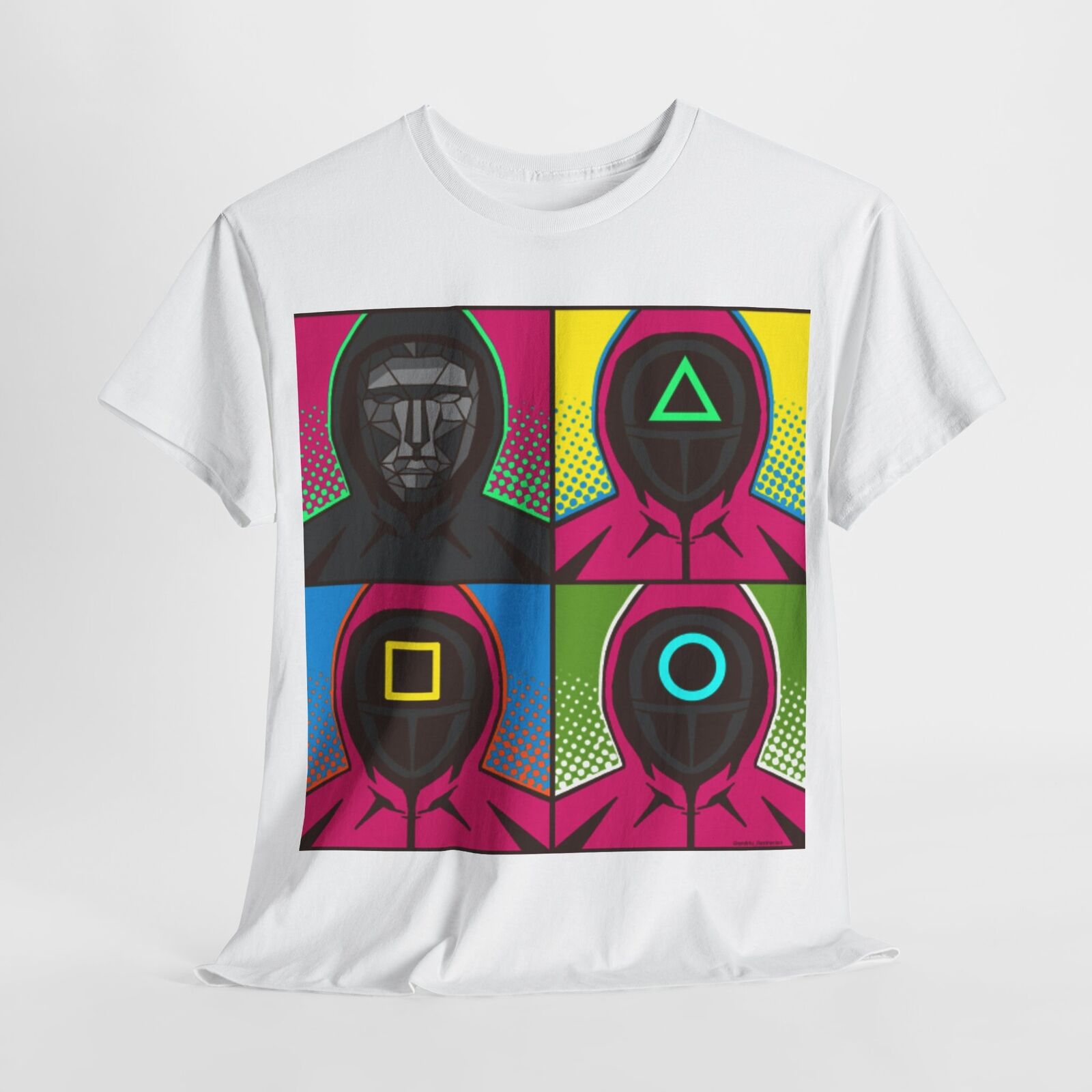 Squid Game Pop Art Unisex Men´s Women´s Graphic Cotton Funny T Shirt Tee