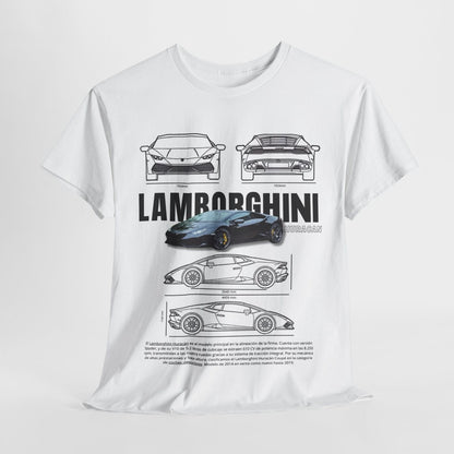 Lamborghini Huracan Design Unisex T-Shirt for Men & Women- Technical Apparel Tee