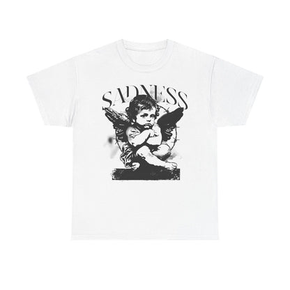 Cherubic Angel Graphic Men’s T-Shirt: Let Silence Be Your Sanctuary Design Art