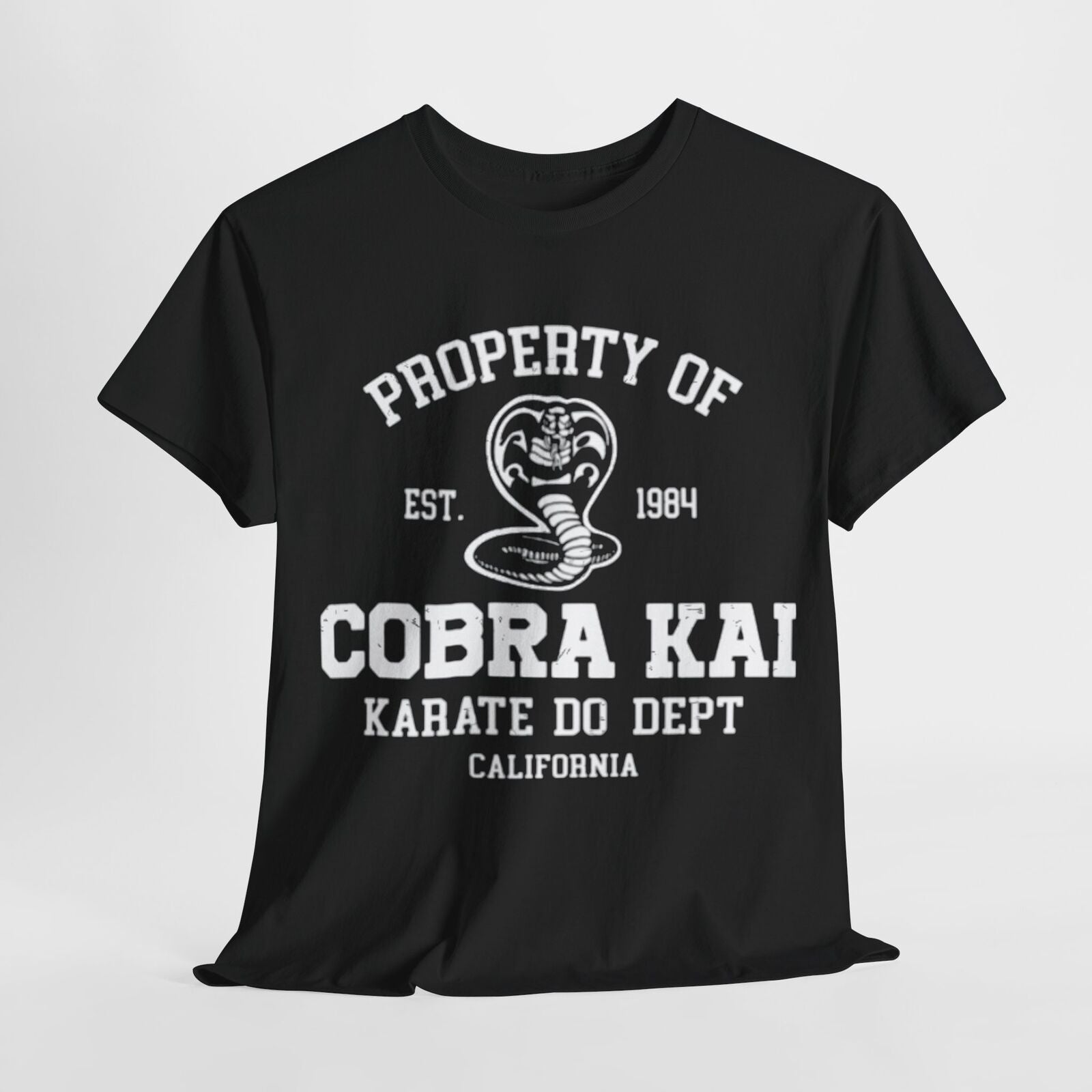 Cobra Kai Unisex T-Shirt with Eagle Fang Logo - Funny Graphic Cotton Tee