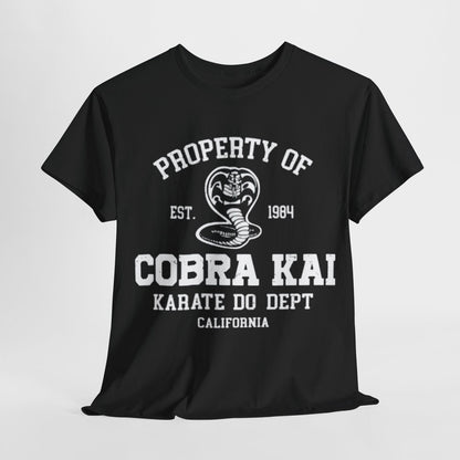 Cobra Kai Unisex T-Shirt with Eagle Fang Logo - Funny Graphic Cotton Tee