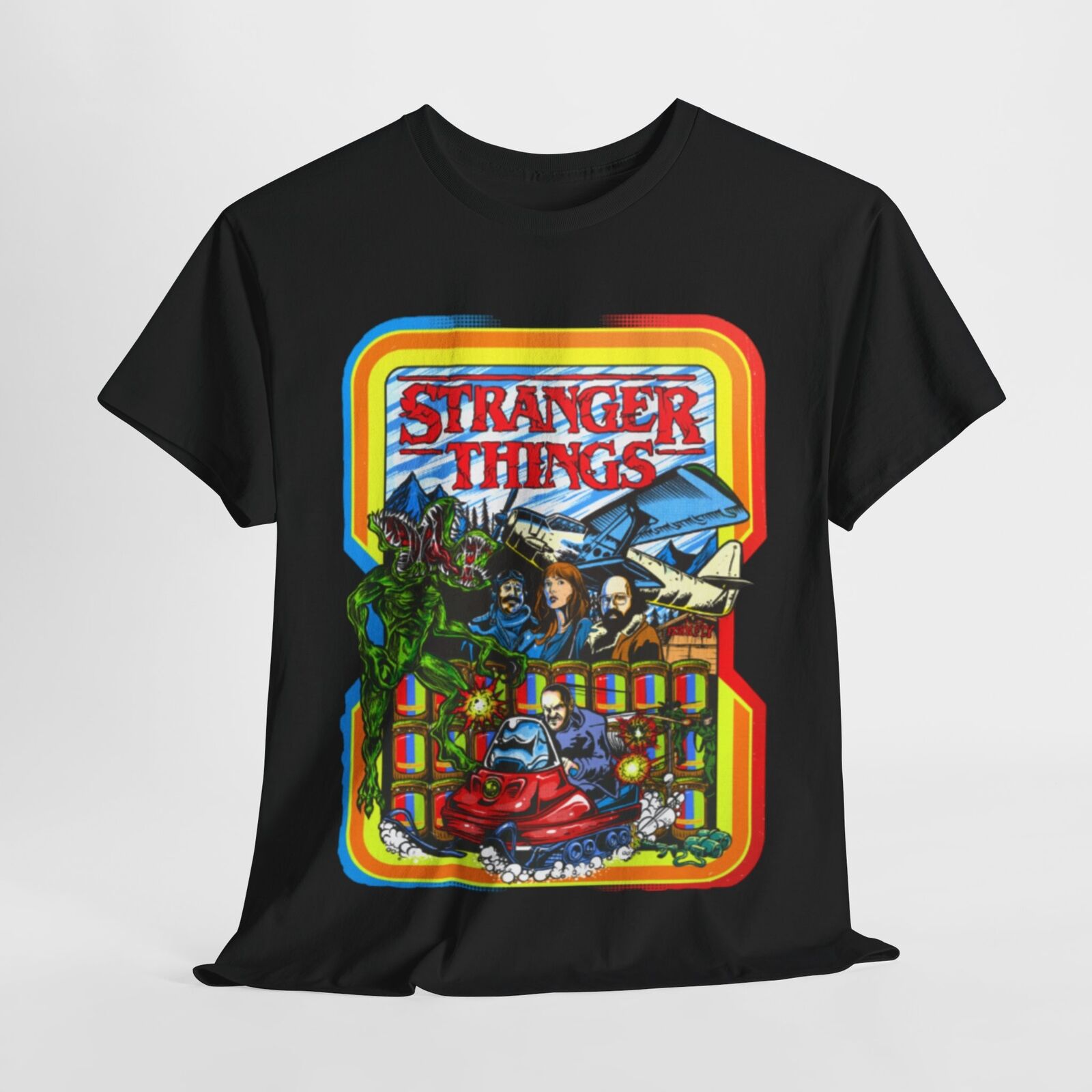 "Stranger Things Unisex Graphic Tee - Funny Cotton T-Shirt for Men and Women"