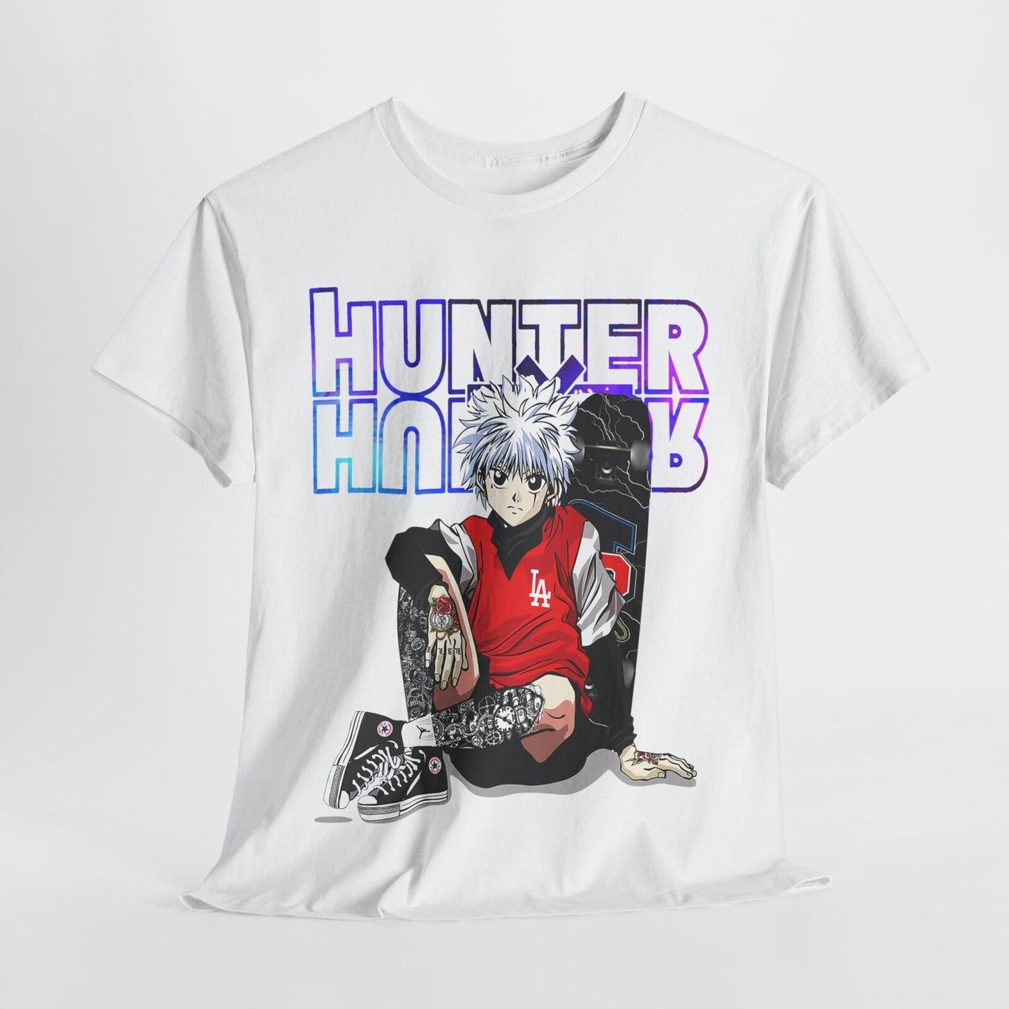 Stylish Mens T-Shirt Featuring Gon from Hunter x Hunter with Bold Graphic Design