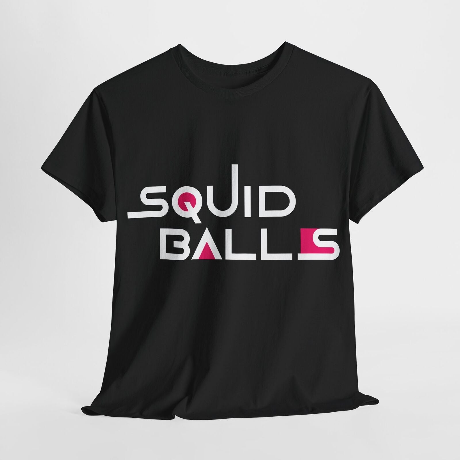 Funny Men's T-Shirt Featuring Bold Game Parody Logo for Trendy Fans Squid