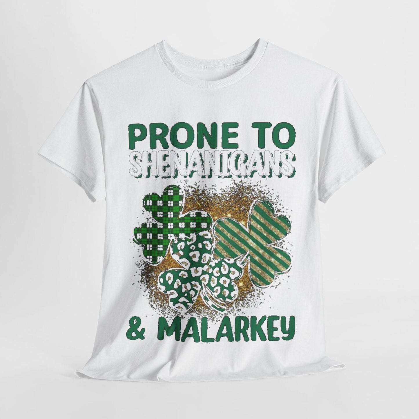 St Patricks Day Malarkey Men's Graphic Cotton Funny T Shirt Tee Vintage