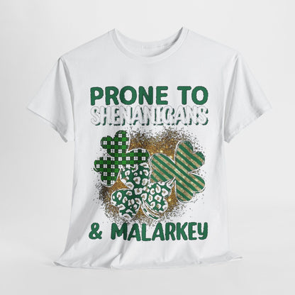 St Patricks Day Malarkey Men's Graphic Cotton Funny T Shirt Tee Vintage