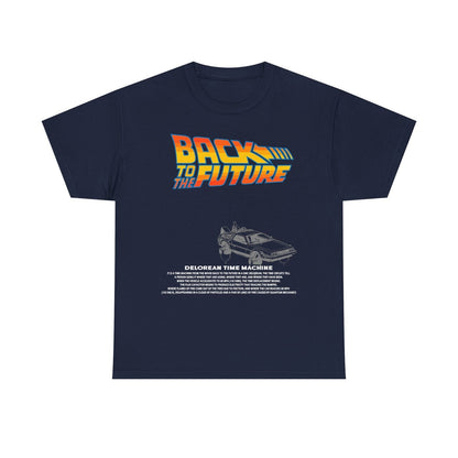 Epic DeLorean Time Machine T-Shirt: Back to the Future Graphic Design Magic!