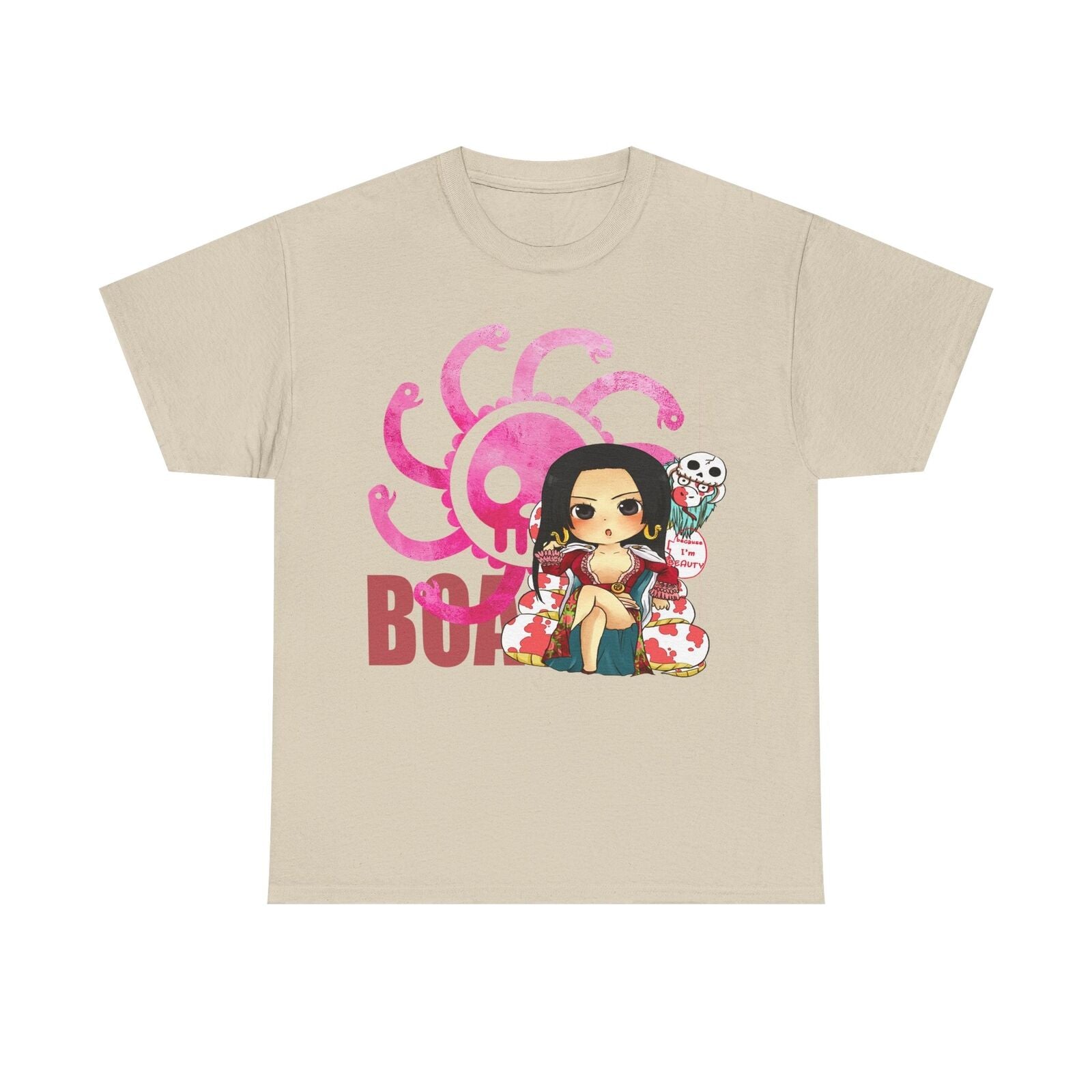 Stylized Boa Hancock Chibi T-Shirt for Men Bold Graphic Tee, Anime Fashion Trend