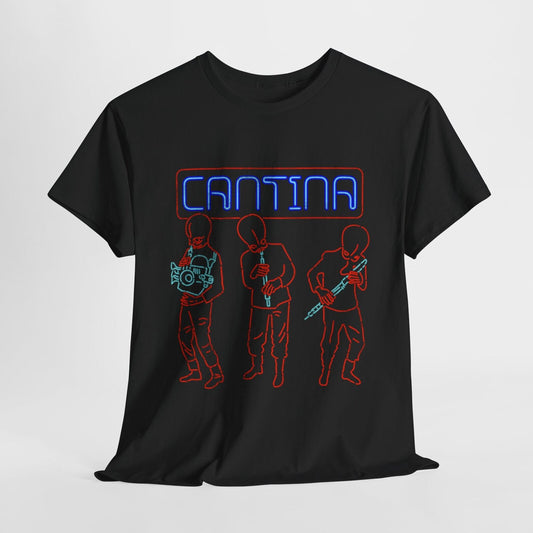 Funny Unisex T-Shirt: Star Wars Cantina Band Neon Design for Men & Women