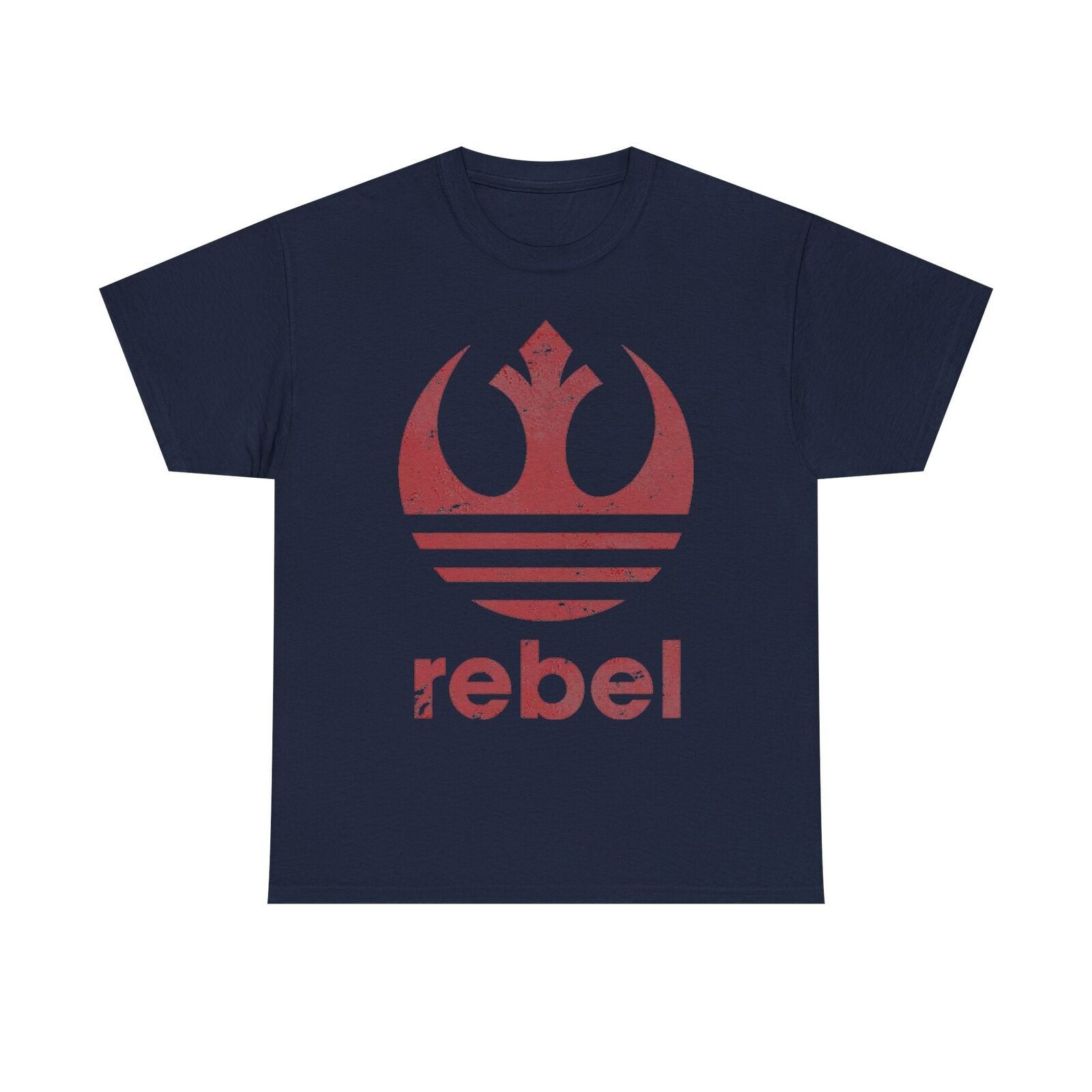 Rebel Alliance Star Wars T-Shirt - Distressed Logo Design in Dusty Rose Colors
