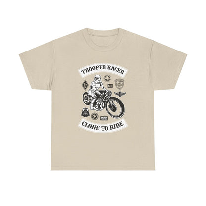 Epic Stormtrooper Biker Club T-Shirt: Racer Design Clone to Ride Star Wars Style