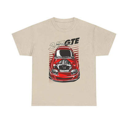 Rev Up Your Style! Bold Toyota Supra 2JZGTE Graphic T-Shirt for Car Lovers!