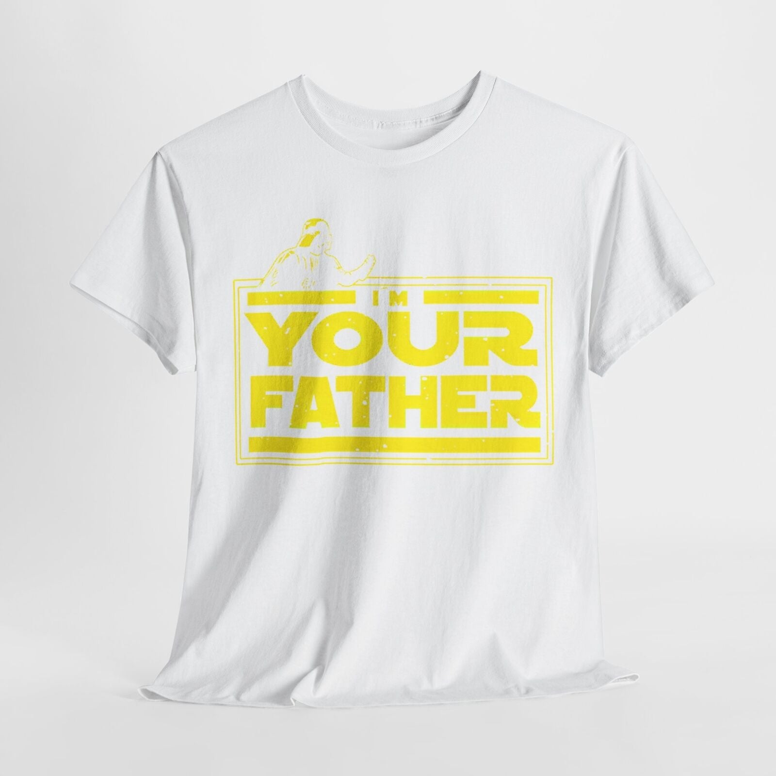Star Wars 'YOUR FATHER' T-Shirt - Bold Jedi Design in Bright Yellow - Must See