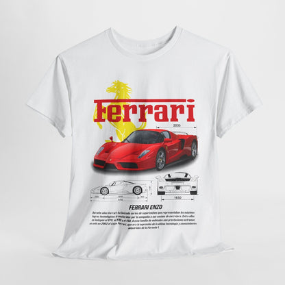 Ferrari Enzo T-Shirt: Bold Sport Car Design & Iconic Logo for Automotive Fans!