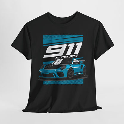 Dynamic Porsche 911 GT3 RS Graphic T-Shirt: Bold Racing Design for Car Lovers!