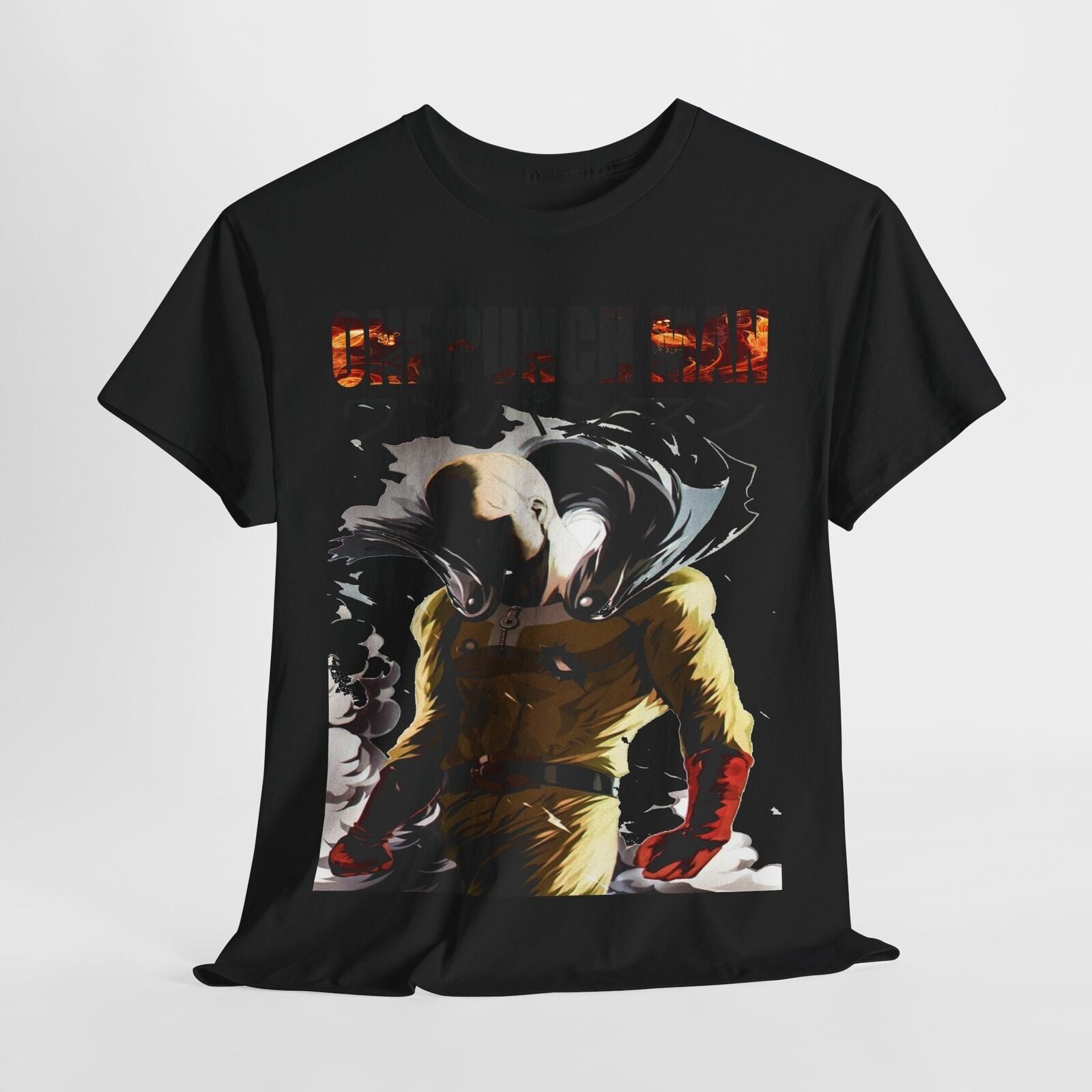 Men's One Punch Man Saitama T-Shirt Anime Art Design, Bold & Dynamic Graphic Tee