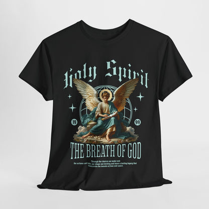 Men's T-Shirt with Angel Graphic 'Holy Spirit' Inspirational Urban Apparel