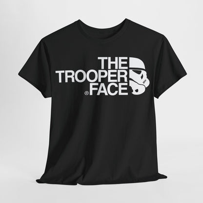 Epic 'TROOPER FACE' T-Shirt - Star Wars Stormtrooper Parody Design Unleashed!