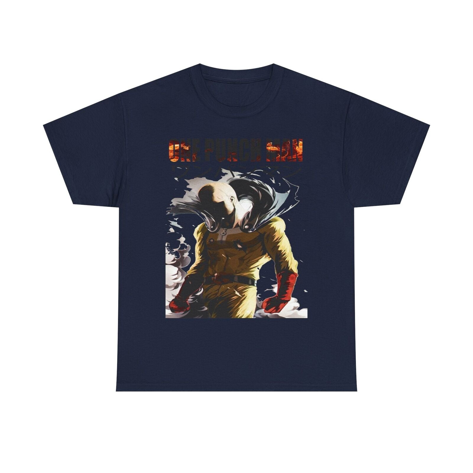 Men's One Punch Man Saitama T-Shirt Anime Art Design, Bold & Dynamic Graphic Tee