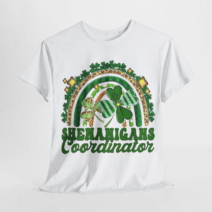 St Patricks Day Sheenanigans  Men's  Graphic Cotton Funny T Shirt Tee Vintage