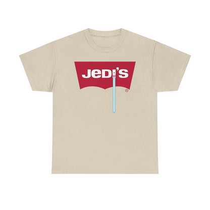 Epic Jedi's T-Shirt Design: Bold Star Wars Logo Parody for Fashion Forward Fans!