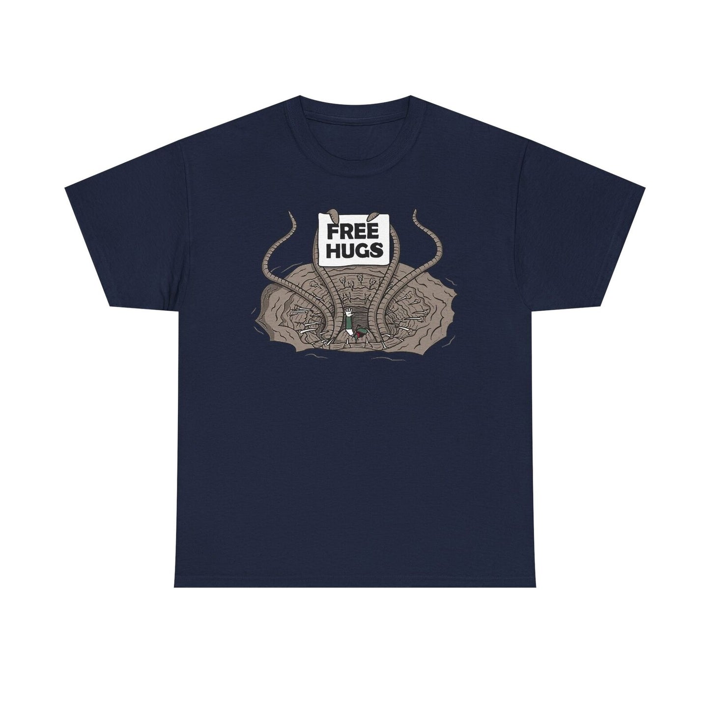 Star Wars Sarlacc Pit Free Hugs T-Shirt: Funny Alien Monster Design for Fans!