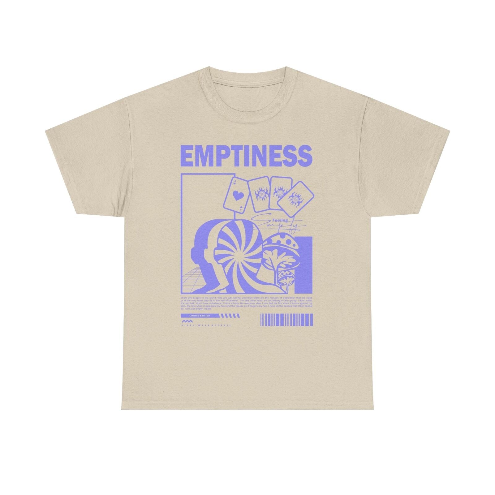 Emptiness Graphic T-Shirt with Psychedelic Patterns & Limited Edition Style