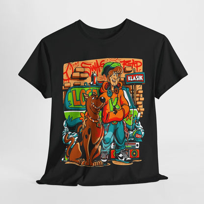 "Stylish Scooby-Doo & Shaggy Men's T-Shirt | Streetwear Graffiti Graphic Design"
