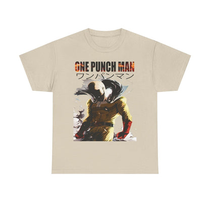 Men's One Punch Man Saitama T-Shirt Anime Art Design, Bold & Dynamic Graphic Tee