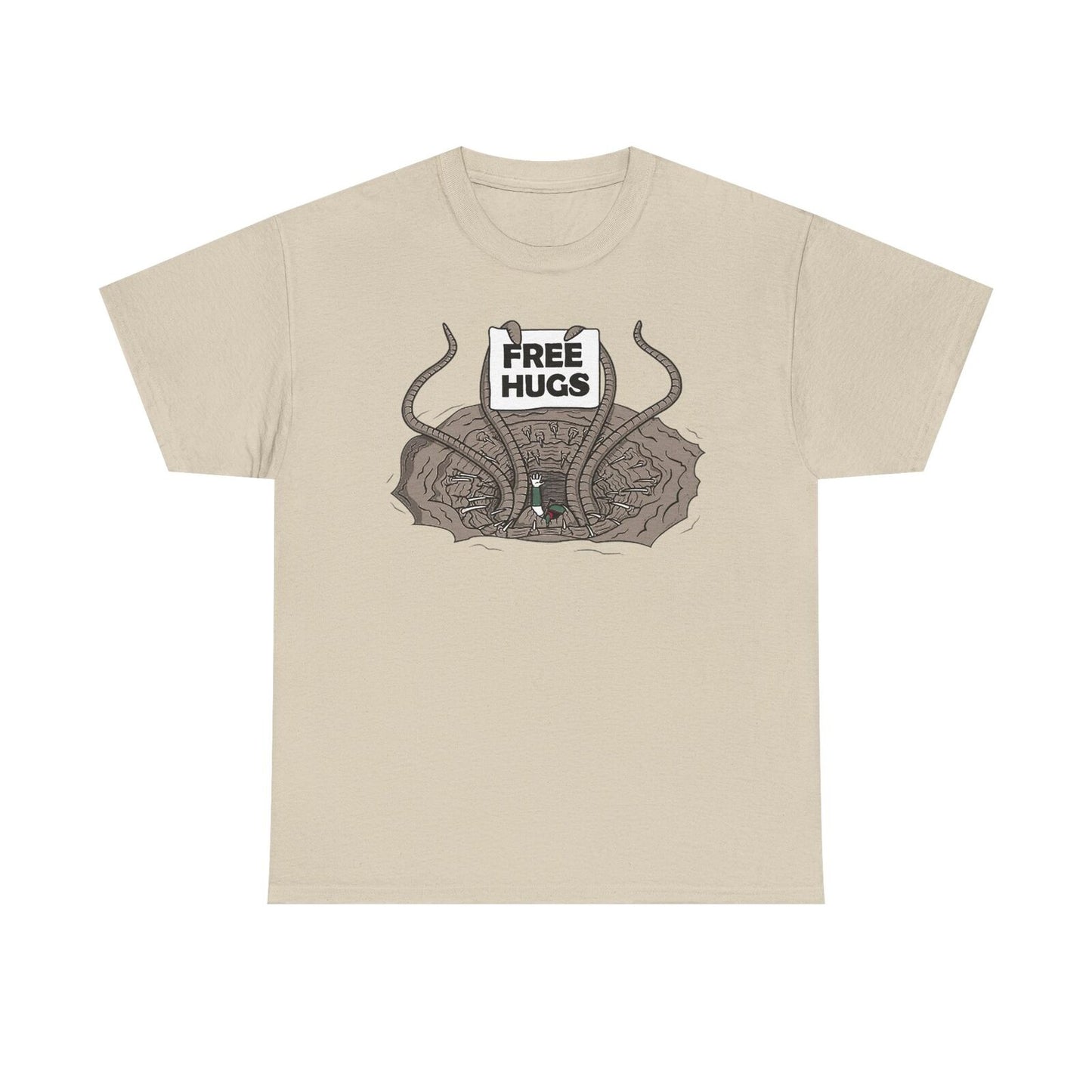 Star Wars Sarlacc Pit Free Hugs T-Shirt: Funny Alien Monster Design for Fans!
