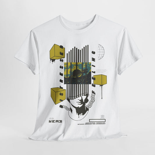 Stunning Graphic T-Shirt: Confinement Dreams - Stress & Feeling Design Art!